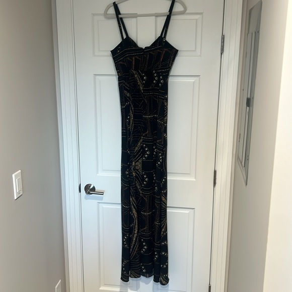 EUC Stone Cold Fox Art Deco Maxi Dress Sz 3 (L) - Picture 6 of 7
